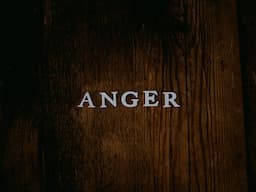 Let Go Of Anger